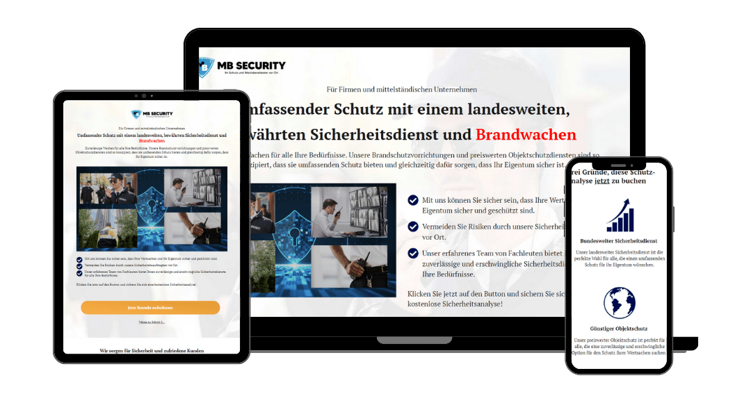 Marketing Fallstudien - Mario Bonifer MB Security Mockup